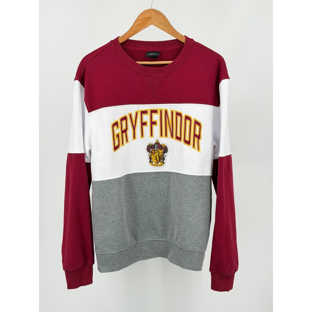 Universal Studios Harry Potter Gryffindor Sweatshirt Mens L Maroon Gray